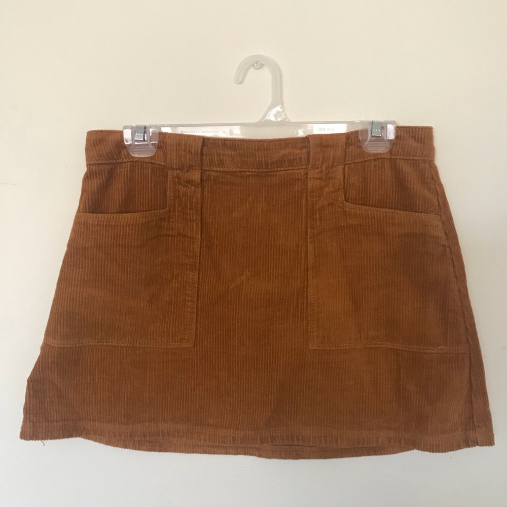 Brown corduroy skirt